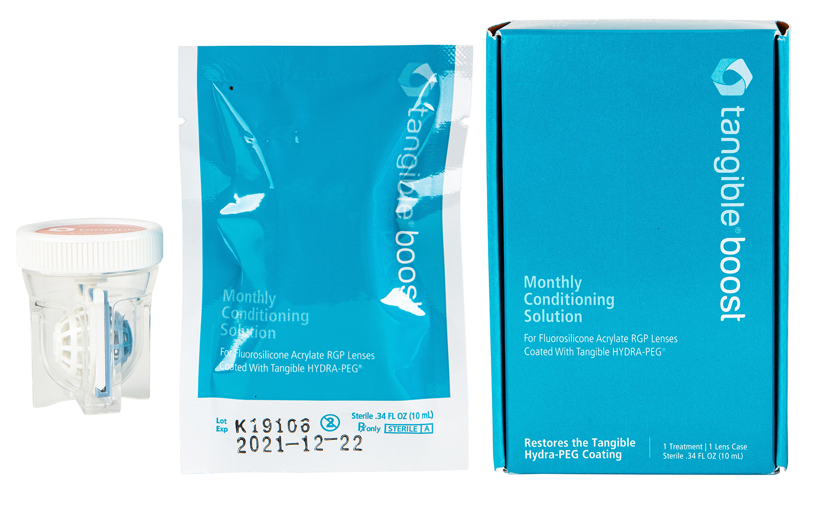 
          
          Tangible Boost monthly conditioning solution for rgp and scleral contact lenses coating with Tangible Hydra-PEG. 
                