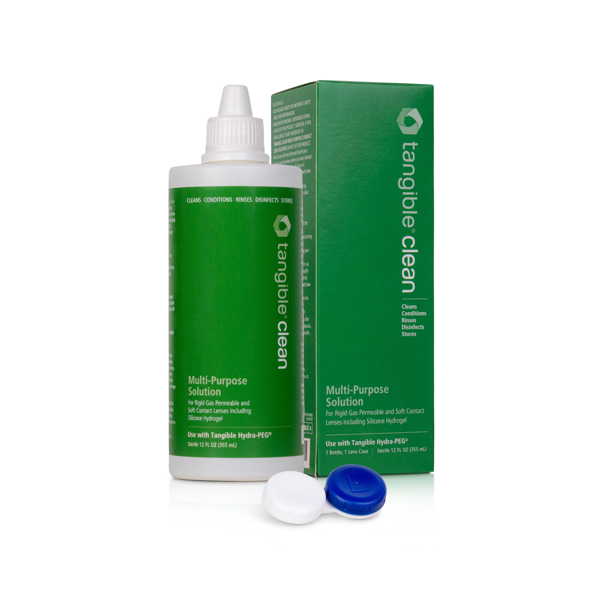 Tangible Clean multipurpose contact lens solution for scleral contact lenses, rgp contact lenses, soft contact lenses